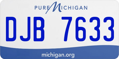 MI license plate DJB7633
