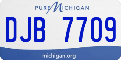 MI license plate DJB7709