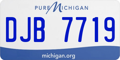 MI license plate DJB7719