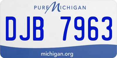 MI license plate DJB7963