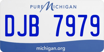 MI license plate DJB7979
