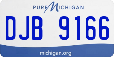 MI license plate DJB9166