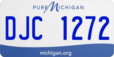 MI license plate DJC1272