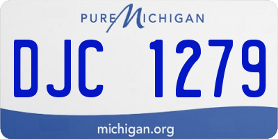 MI license plate DJC1279