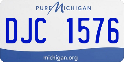 MI license plate DJC1576