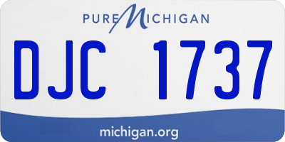 MI license plate DJC1737