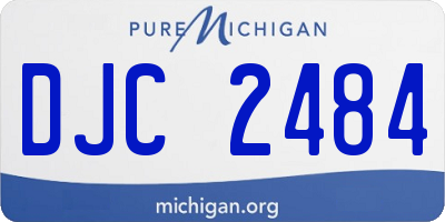MI license plate DJC2484