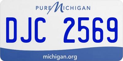 MI license plate DJC2569