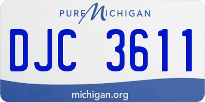 MI license plate DJC3611