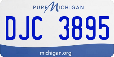 MI license plate DJC3895