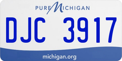 MI license plate DJC3917