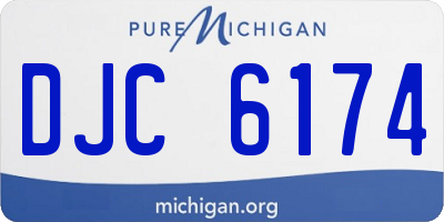 MI license plate DJC6174