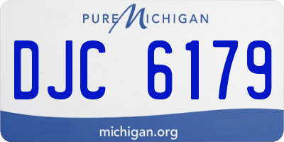 MI license plate DJC6179