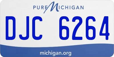 MI license plate DJC6264