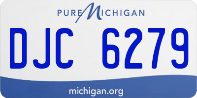 MI license plate DJC6279