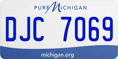MI license plate DJC7069