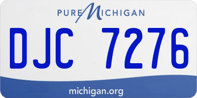 MI license plate DJC7276