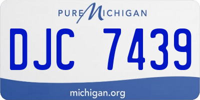 MI license plate DJC7439