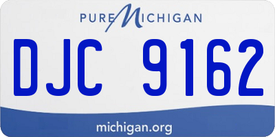 MI license plate DJC9162