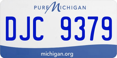 MI license plate DJC9379