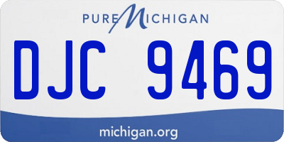 MI license plate DJC9469