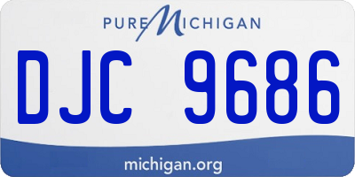 MI license plate DJC9686