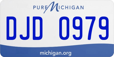 MI license plate DJD0979