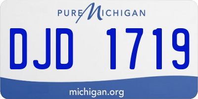 MI license plate DJD1719