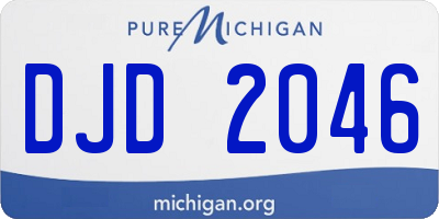 MI license plate DJD2046