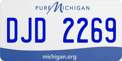 MI license plate DJD2269