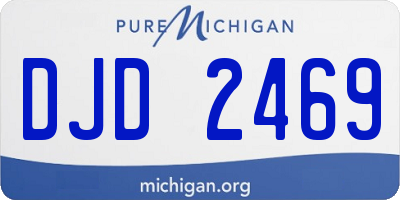 MI license plate DJD2469