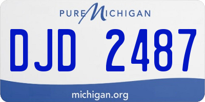 MI license plate DJD2487