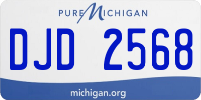 MI license plate DJD2568