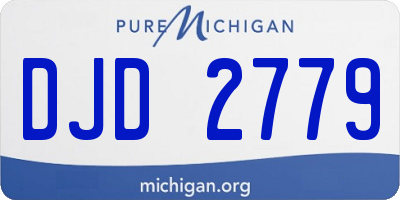MI license plate DJD2779