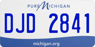 MI license plate DJD2841