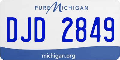 MI license plate DJD2849