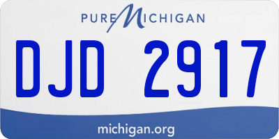 MI license plate DJD2917