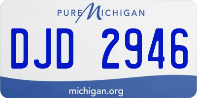 MI license plate DJD2946