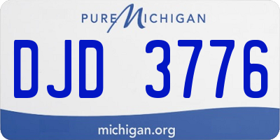 MI license plate DJD3776