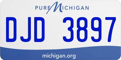 MI license plate DJD3897