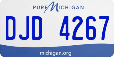 MI license plate DJD4267