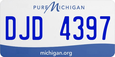 MI license plate DJD4397