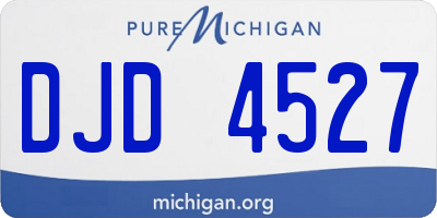 MI license plate DJD4527