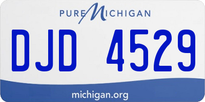 MI license plate DJD4529