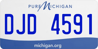 MI license plate DJD4591
