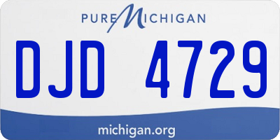 MI license plate DJD4729
