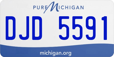 MI license plate DJD5591