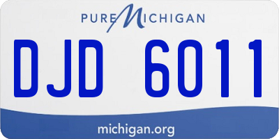 MI license plate DJD6011