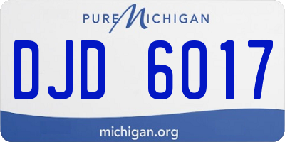 MI license plate DJD6017