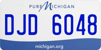 MI license plate DJD6048